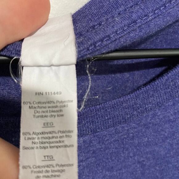 Next Level Apparel Blue T Shirt Size XXL - Picture 4 of 5